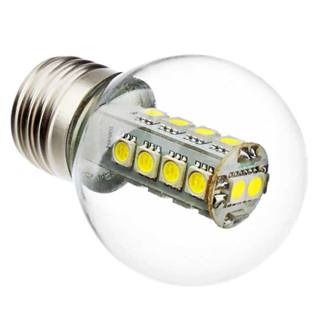  1pc 3 W LED-globepærer 100-150 lm E26 / E27 G45 18 LED Perler SMD 5050 Dekorativ Hvid 220-240 V / RoHs