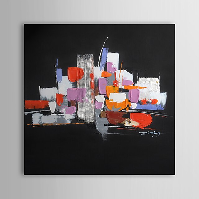  Maalattu Abstrakti 1 paneeli Kanvas Hang-Painted öljymaalaus For Kodinsisustus