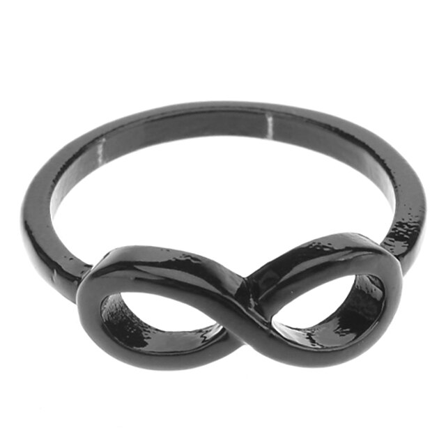 Women's Band Ring - Alloy Infinity Jewelry Gold / Black / Silver For Daily 8