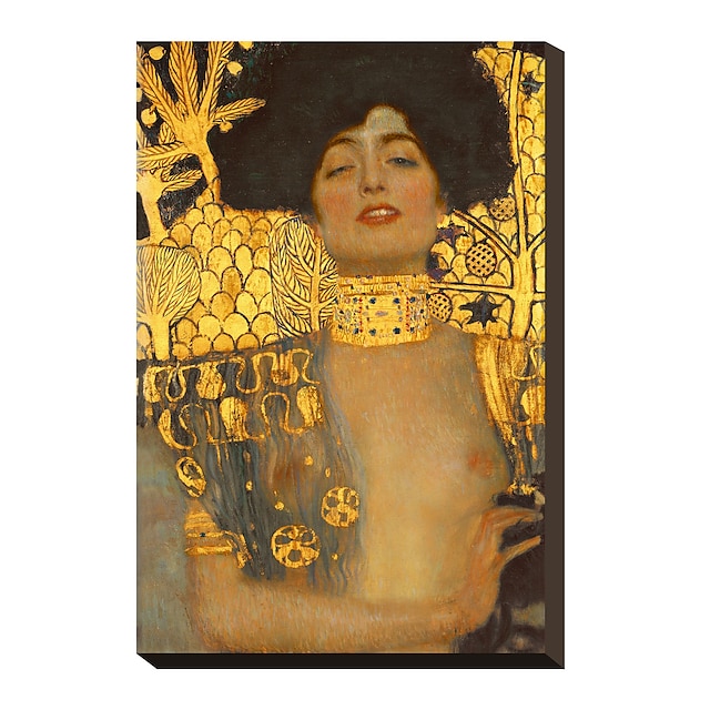  Giuditta I., 1901 da Gustav Klimt Famosa Stampa trasferimenti su tela