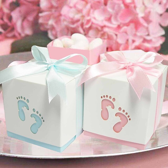  Pterry Feet Cut-out Favor Box - Set of 12 (More Colors)