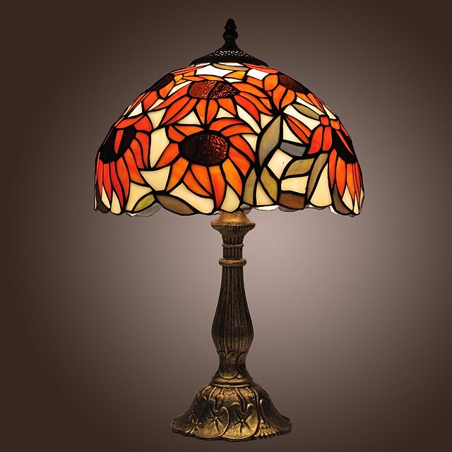  Tiffany Bordlampe Til Stue / Soveværelse 110-120V / 220-240V