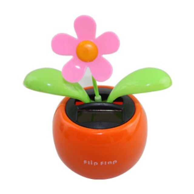  énergie solaire fleur flip flap plante orange