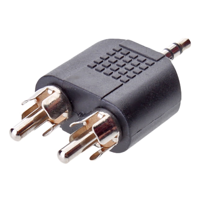  3.5mm Audio to 2RCA M/M Adapter