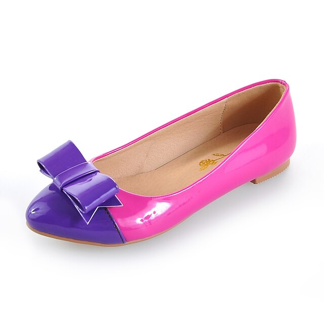  Patent Leather Flat Heel Pointy Toe With Split Joint Casual / Party / Evening Shoes (More Colors)