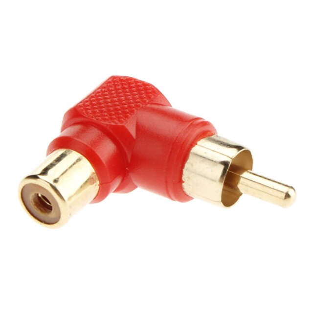   90 Degree Male to Female RCA Adapter