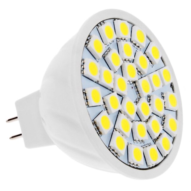  4 W LED-kohdevalaisimet 420 lm GU5,3(MR16) MR16 30 LED-helmet SMD 5050 Neutraali valkoinen 12 V / CE