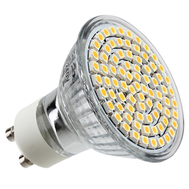 4 W Lâmpadas de Foco de LED 350 lm GU10 MR16 80 Contas LED SMD 3528 Branco Quente 220-240 V