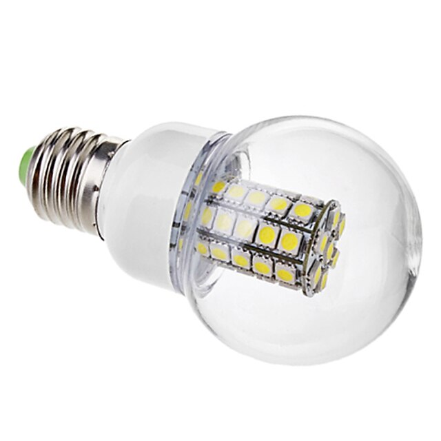  6W E26/E27 LED Globe Bulbs G60 47 SMD 5050 530 lm Natural White AC 220-240 V