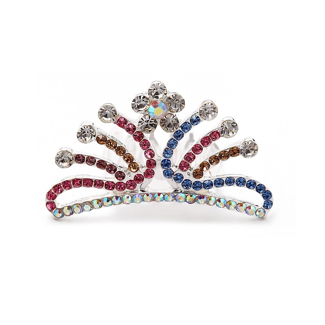  mooie cz zirconia bruiloft bloemenmeisje tiara / hoofddeksel meer kleuren beschikbaar