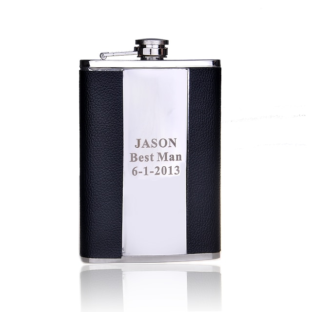  Stainless Steel Hip Flasks Groom / Groomsman / Parents Wedding / Anniversary / Birthday