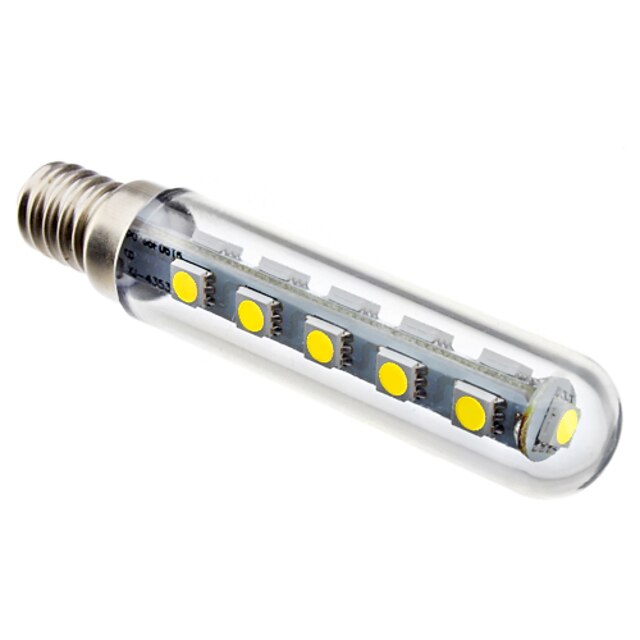  1 buc 3 W Becuri LED Corn 120-150 lm E14 T 16 LED-uri de margele SMD 5050 Alb 220-240 V / # / RoHs