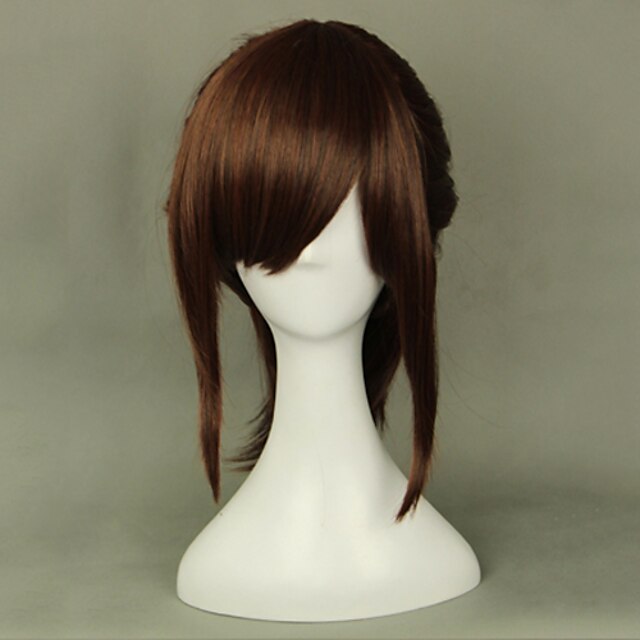  Attack on Titan Sasha Blause Cosplay Parykker Dame 18 inch Varmeresistent Fiber Anime Paryk