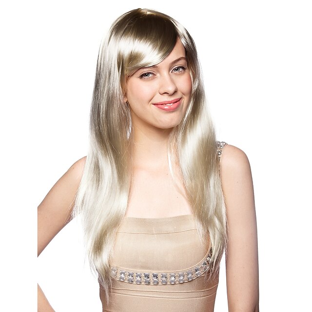  Capless Long Heat-resistant Fashion Costume Party Wig