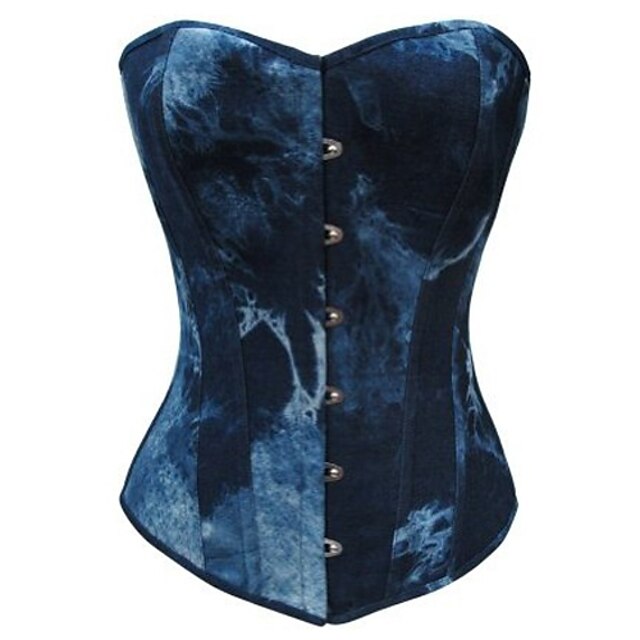  Women's Clip-On Gothic Lolita Lolita Dress Corset Blue Color Gradient Lolita Accessories