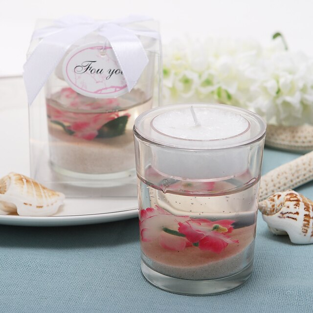  Floral Theme Candle Favors Candle Holders PVC Box Spring / Summer