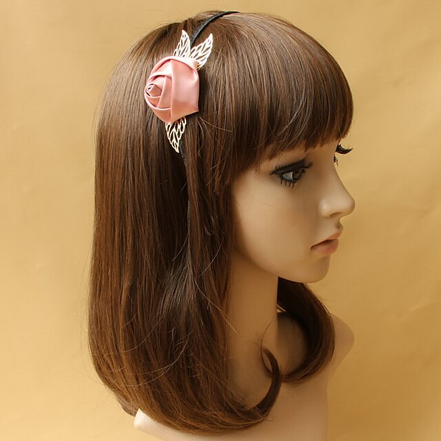  Fashion Alloy/Satin With Gold Leaves/Flower Women's Headbands