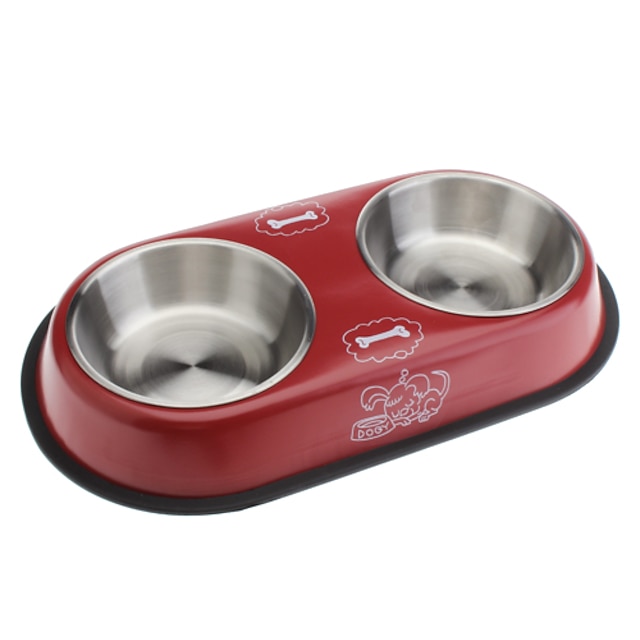  Lovely Stil Metal alimentare Bowl pentru câini și pisici