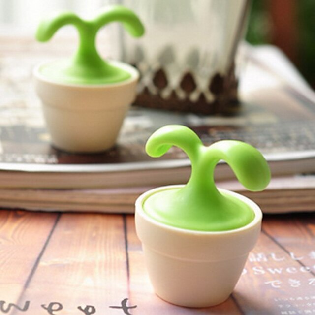  Mini Leaf Pot Metal Ball Massager