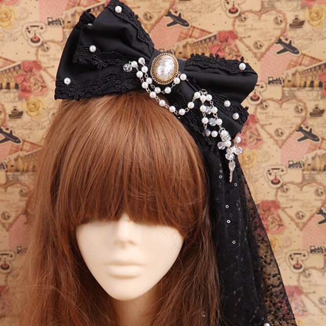  Lolita Jewelry Gothic Lolita Dress Headwear Victorian Men's / Women's Lolita Accessories Bowknot Headpiece Organza / Cotton