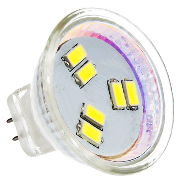  2W GU4(MR11) LED-spotlys MR11 6 SMD 5630 180 lm Naturlig hvid Vekselstrøm 12 V