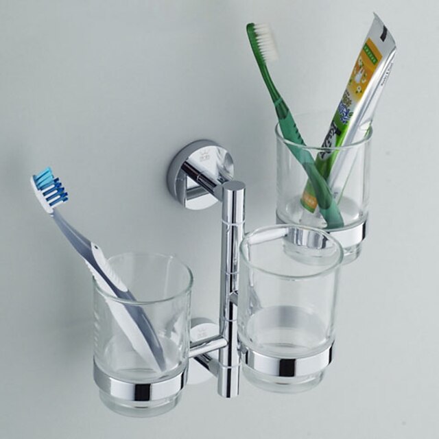  Toothbrush Holder / Chrome Brass