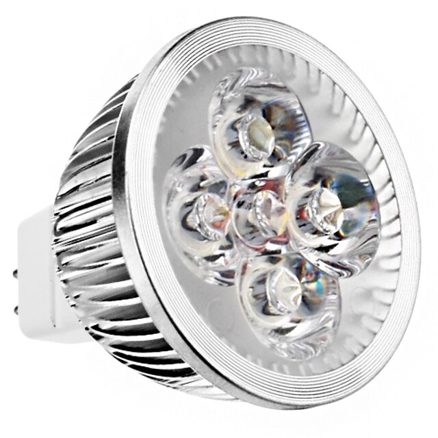  240lm GU5,3(MR16) LED-kohdevalaisimet MR16 4 LED-helmet Teho-LED Lämmin valkoinen 12V