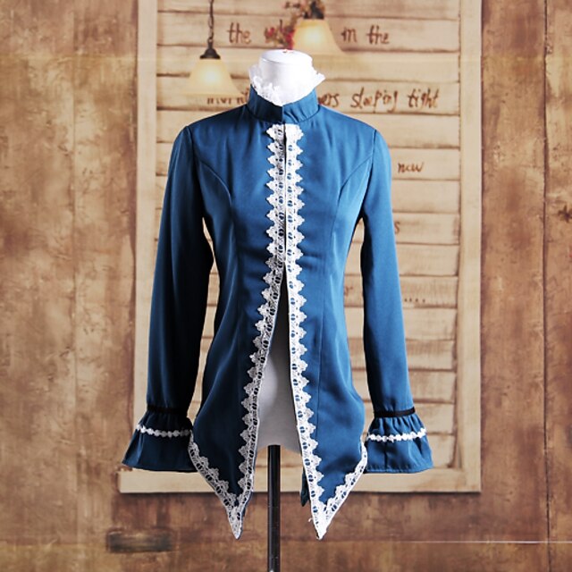  Coat Classic/Traditional Lolita Lolita Cosplay Lolita Dress Patchwork Long Sleeve Lolita Coat For Cotton