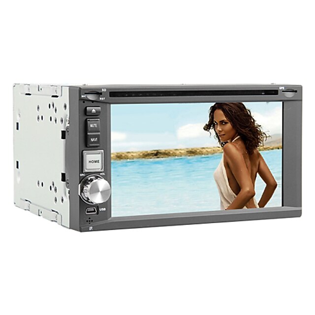  6.2-inch 2 Din TFT Screen In-Dash Car DVD Player With Bluetooth,Navigation-Read GPS,iPod-Input,DVB-T,RDS