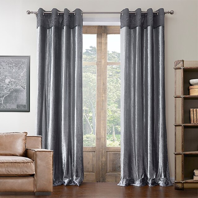  AnTi™ Two Panels  Cotton Neoclassical Polyester Blend Curtain 