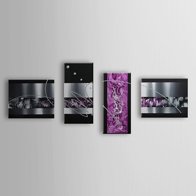  Oil Painting Hand Painted - Abstract Canvas Four Panels