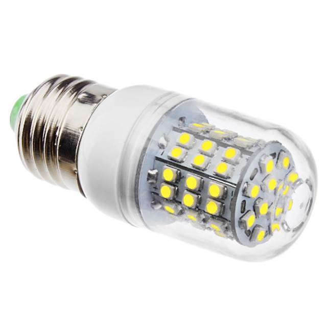  3 W LED kukorica izzók 6500 lm E26 / E27 60 LED gyöngyök SMD 3528 Természetes fehér 220-240 V 110-130 V / #