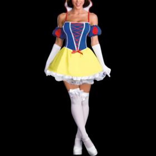  Cosplay Costumes Princess Festival/Holiday Halloween Costumes Dress Headpiece Halloween Carnival Female Spandex Lycra