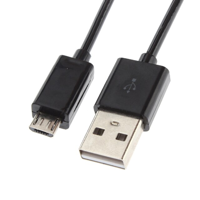  USB 2.0 mâle vers micro USB mâle données Sync Chargeur câble ressort hélicoïdal (1m)