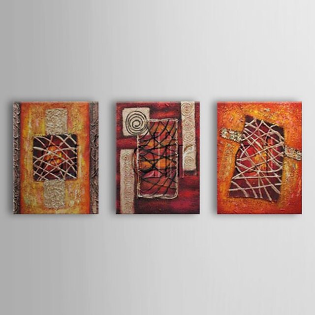  Oil Painting Hand Painted - Abstract Canvas Three Panels