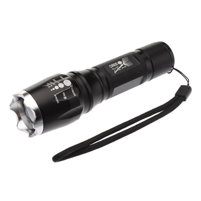  LED-Zaklampen / Handzaklampen (Verstelbare focus / Slagring) - LED 5 Mode 1000 Lumens 18650 / AAA Cree XM-L T6 Batterij -