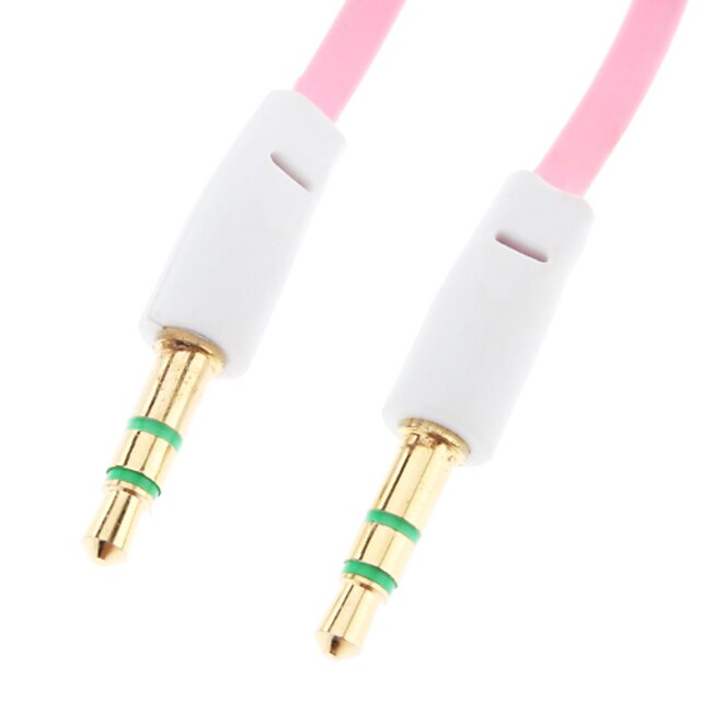  Muž Muž na 3,5 mm audio propojovací kabel plochý typ Pink (1,5 m)