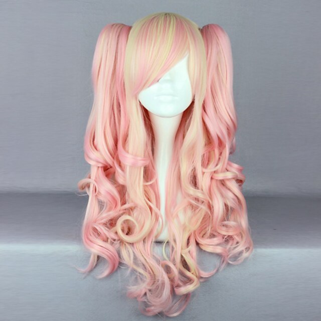  Sweet Lolita Cosplay Wigs Women's 28 inch Heat Resistant Fiber Anime Wig