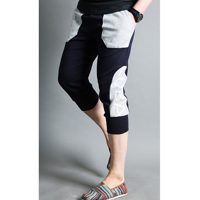  Casual Calças Esportivas / Shorts Calças - Estampado Cor Ecrã