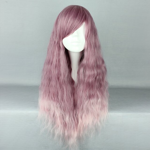  Sweet Lolita Cosplay Wigs Women's 28 inch Heat Resistant Fiber Anime Wig