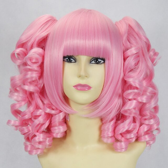  Pink Curly Pigtails 45cm Sweet Lolita Wig