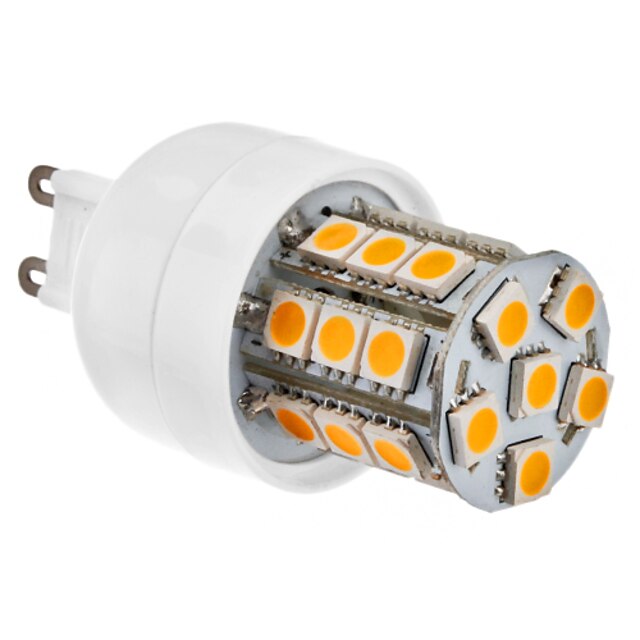 3W G9 LED corn žárovky T 27 SMD 5050 220 lm Teplá bílá AC 220-240 V