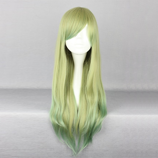  Лес Магия градиент зеленый парик 70см Страна Лолиты