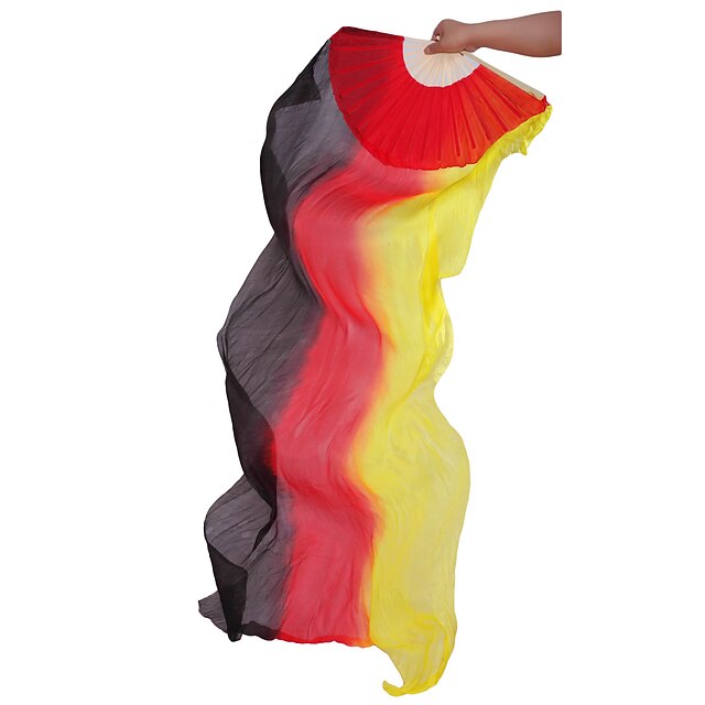  multi-color fã de dança do ventre de seda elegante para senhoras (mais cores)