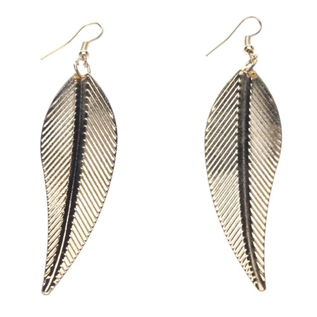  Women's Drop Earrings Simple Style Alloy Leaf Jewelry Party Daily