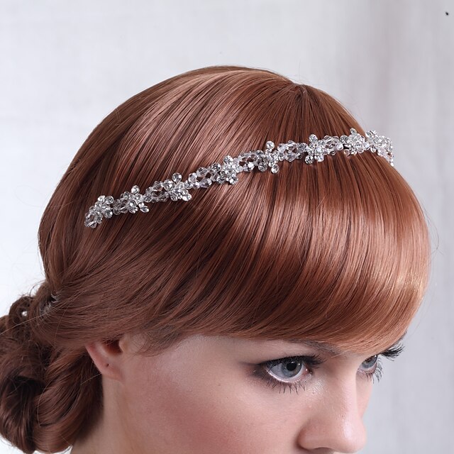  Luxurious Alloy Hand-made Flowers with Crystal Wedding Bridal Headpieces