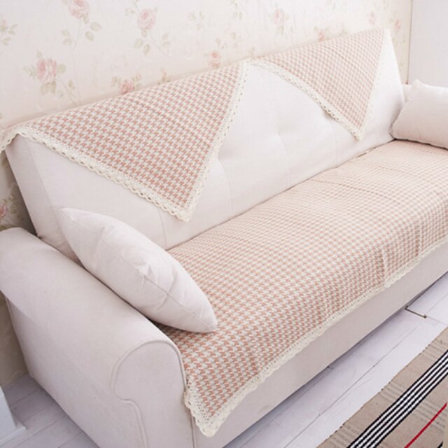  bavlněná krajka Houndstooth sofa polštáře rohože 70 * 180