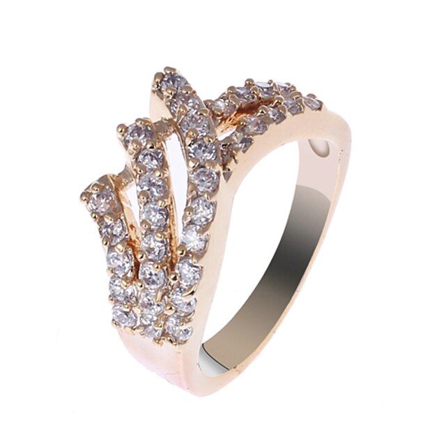  s&v ženský 18k růžový zlatý zirkonový prsten bbr-00274_1 elegantní styl