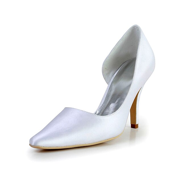  Brude satin Stiletto Pointed toe pumper bryllup / speciel lejlighed sko (flere farver)