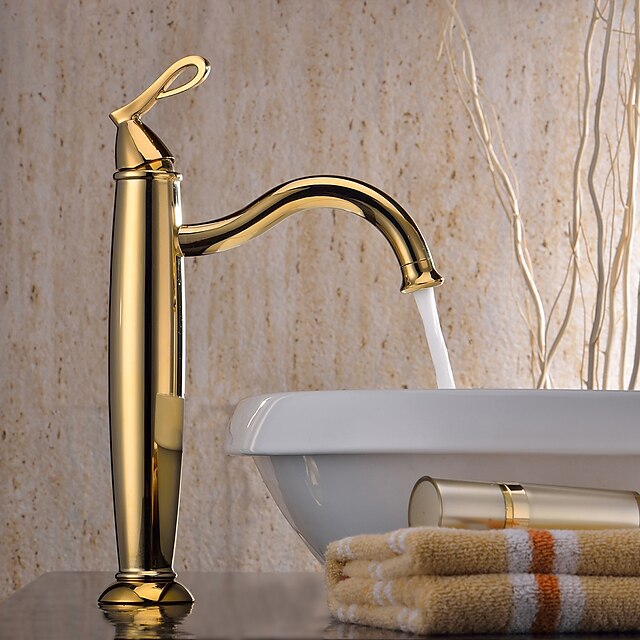  Håndvasken vandhane - Standard Ti-PVD Basin Et Hul / Enkelt håndtag Et HulBath Taps